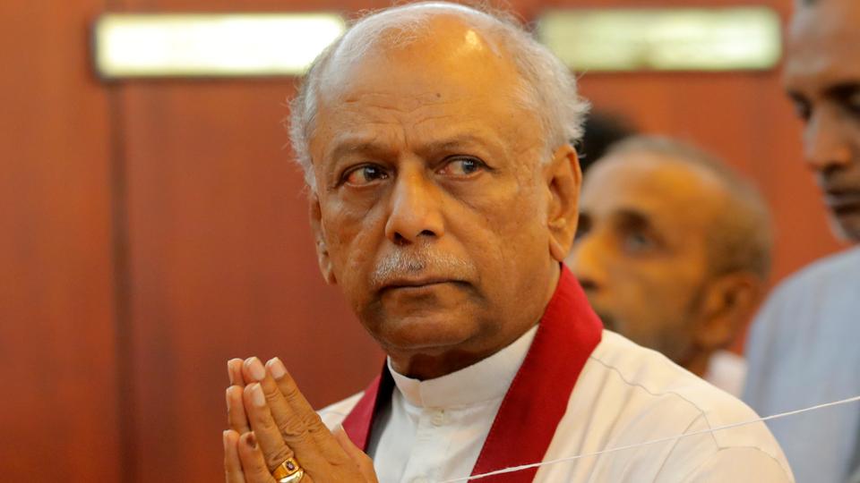 A former minister from the Podujana Peramuna party, Gunawardena has taken the oath of office in the presence of Wickremesinghe.