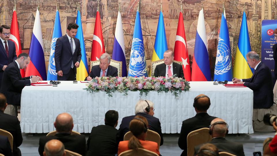 Erdogan said the implementation of the deal will be carried out by a joint coordination centre in Istanbul.