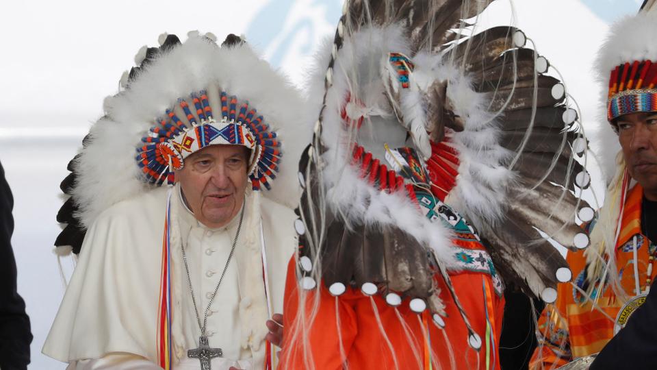 Emotion was palpable in Maskwacis, an Indigenous community south of provincial capital Edmonton that was the site of the Ermineskin residential school until it closed in 1975.