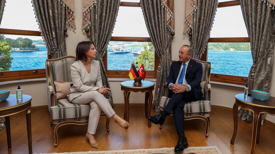 Foreign Minister Mevlut Cavusoglu met with German Foreign Minister Annalena Baerbock, who came to Istanbul for a working visit.