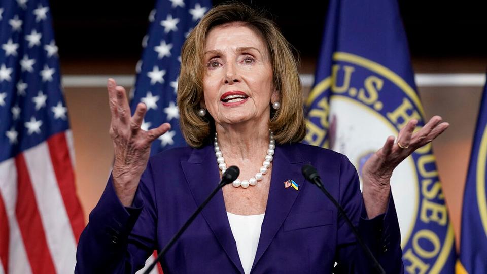 Speaker of the House Nancy Pelosi, D-Calif., speaks during a news conference Friday, July 29, 2022, at the Capitol in Washington.