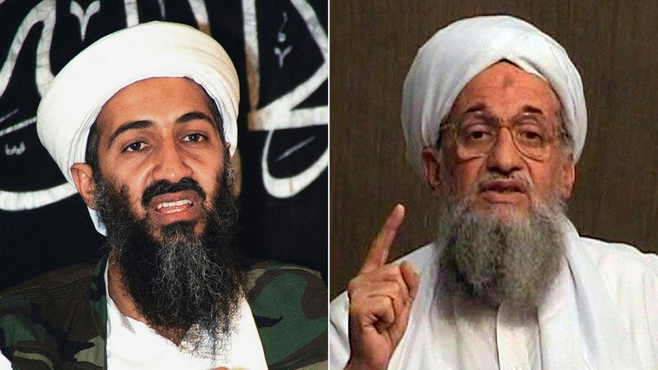 Zawahiri's (R) death is touted to strike a major blow to Al Qaeda since the killing of its co-founder Osama bin Laden (L) in 2011.