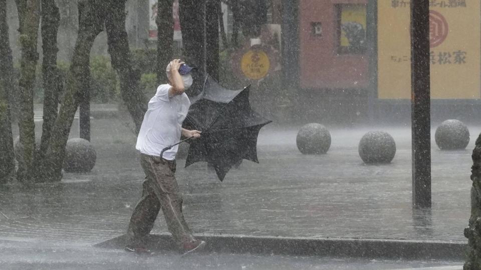 The Japan Meteorological Agency said that Meari made landfall in Shizuoka Prefecture, southwest of Tokyo.