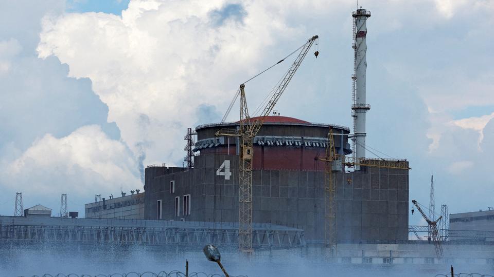 A view shows the Zaporizhzhia Nuclear Power Plant in the course of Ukraine-Russia conflict outside the Russian-controlled city of Enerhodar in the Zaporizhzhia region, Ukraine August 4, 2022.