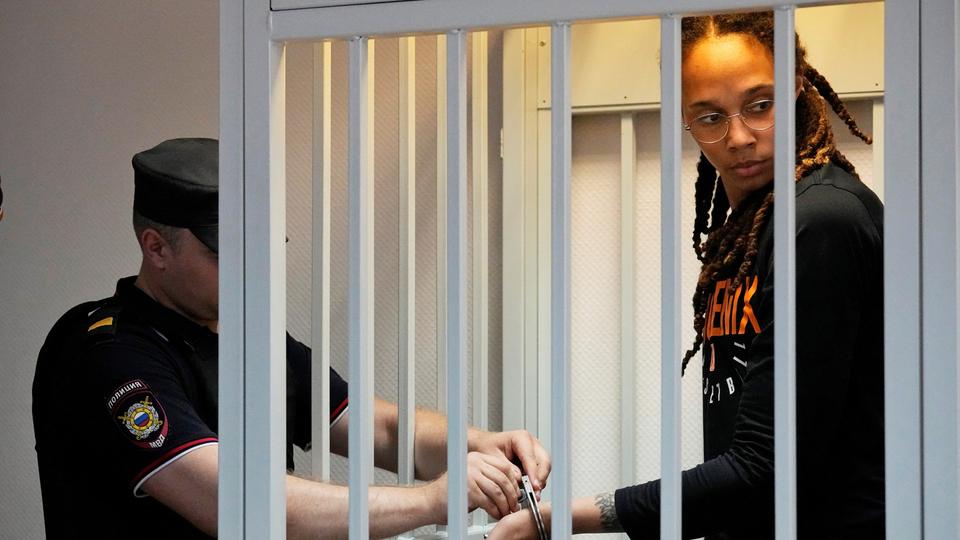 Griner, who had been prescribed medical cannabis in the US to relieve pain from chronic injuries, was arrested on February 17 at a Moscow airport with vape cartridges containing hashish oil in her luggage.