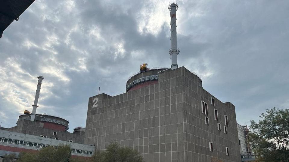 The Russian-controlled Zaporizhzhia Nuclear Power Plant during a visit by members of the IAEA expert mission in the course of the Ukraine-Russia conflict, as seen in this picture released on September 2, 2022.