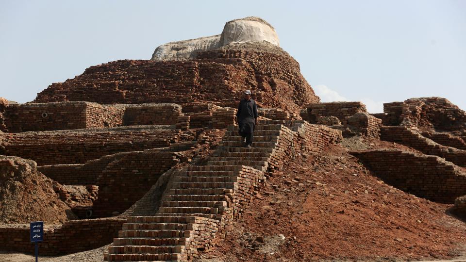 Rains now threaten the famed archaeological site Mohenjo Daro, as seen on September 6, 2022, says Ahsan Abbasi, the site's curator.