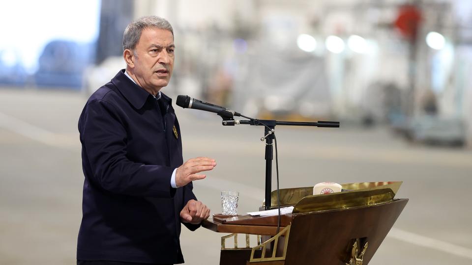 Turkish Defence Minister Hulusi Akar inspected the TCG Anadolu, Türkiye's largest warship and the world's first UCAV ship.