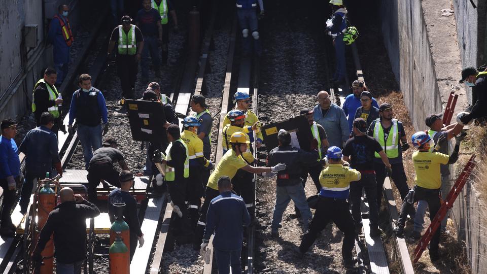 Local media say trains collided in a tunnel between Potrero and La Raza stations on north-south line three.