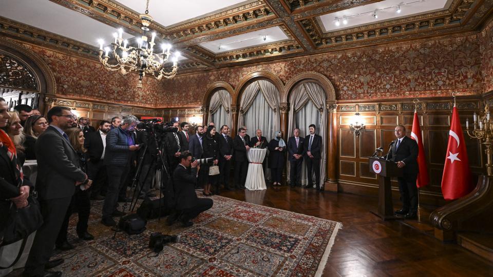 In his remarks at the Turkish Embassy residence, Cavusoglu recalled that Ankara has formed various mechanisms with Azerbaijan, Kazakhstan and Georgia on the East-West Middle Corridor.