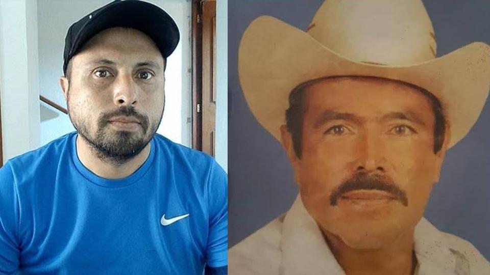 Witnesses say Ricardo Lagunes [L] and Antonio Diaz were threatened and followed after the anti-mining gathering.