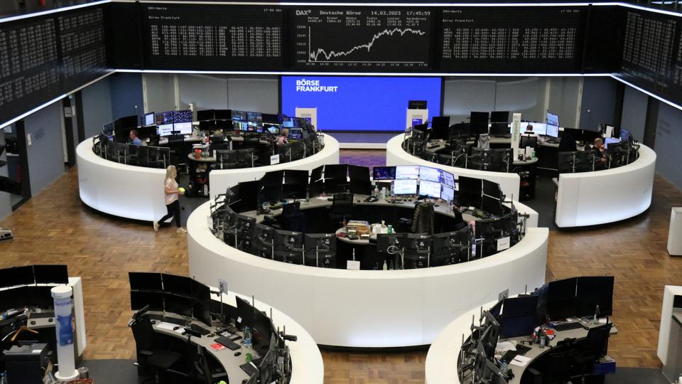 The German share price index DAX graph is pictured at the stock exchange in Frankfurt, Germany.