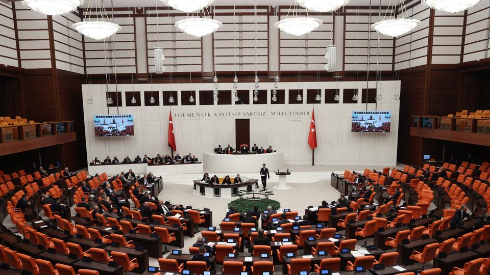 A general view of the Turkish Grand National Assembly amid the process of Finland's NATO Accession Protocol discussions, in Ankara, Turkiye on March 30, 2023.