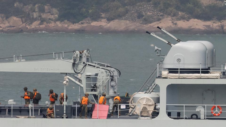 The exercise will also include live-fire drills on Monday off the coast of China's Fujian province, which faces Taiwan, the local maritime authority says.