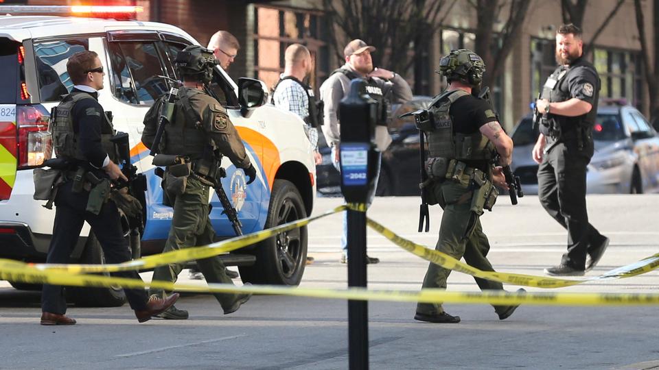 The incident triggered a massive police deployment outside the Old National Bank building.