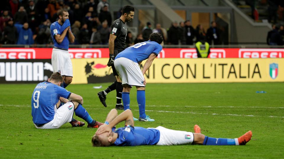 Former champions Italy fail to qualify for 2018 FIFA World Cup