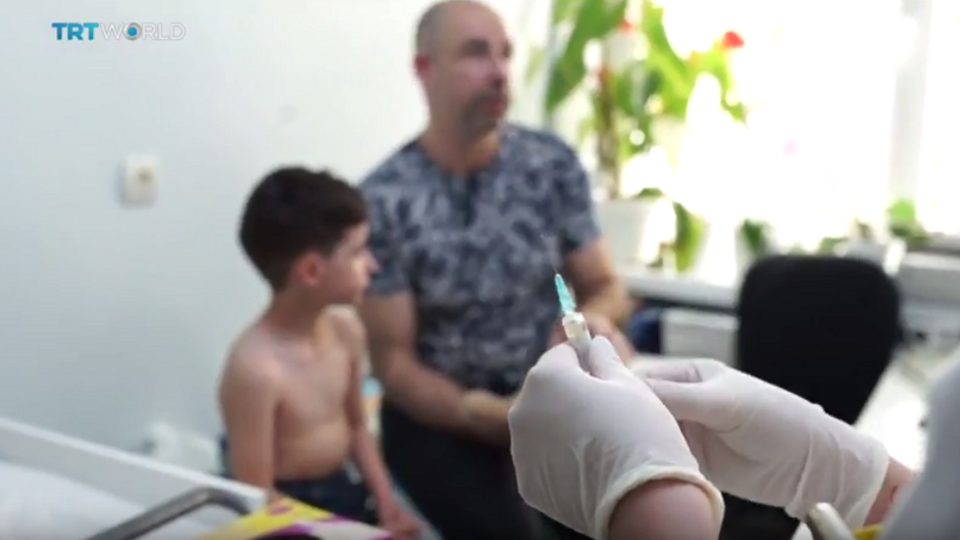 Measles vaccination rates in Romania are now as low as 70 percent.
