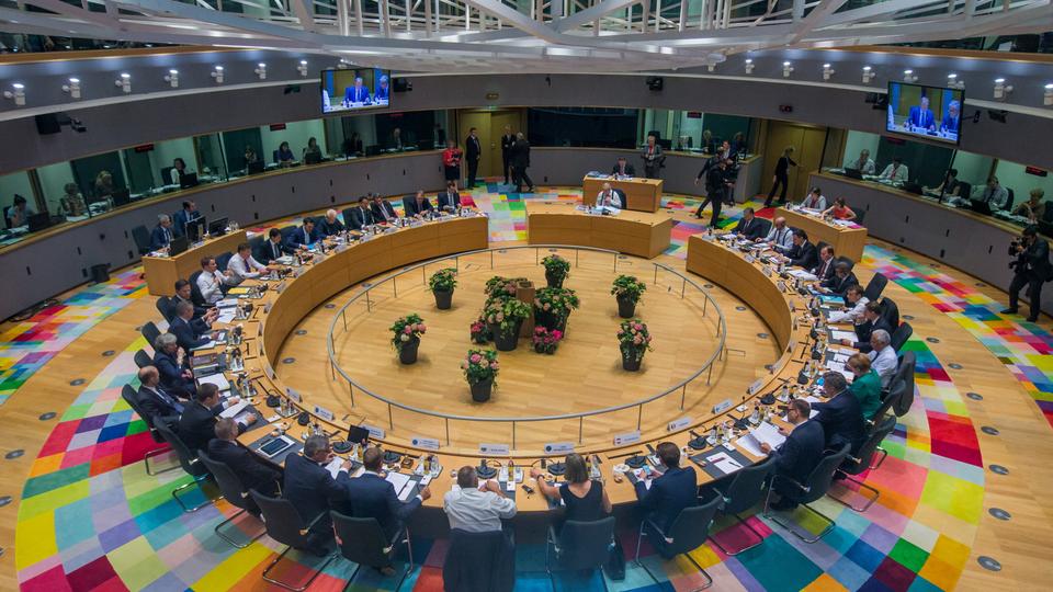 EU leaders take part in a European Union summit in Brussels, Belgium June 28, 2018.