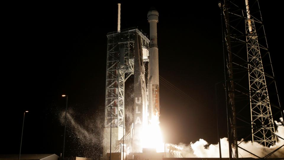 The Boeing CST-100 Starliner spacecraft, atop a ULA Atlas V rocket, lifts off for an uncrewed Orbital Flight Test to the International Space Station from launch complex 40 at the Cape Canaveral Air Force Station in Cape Canaveral, Florida December 20, 2019.