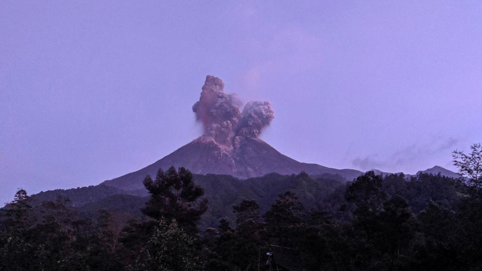 Indonesia shuts airport after Mount Merapi  volcano  erupts