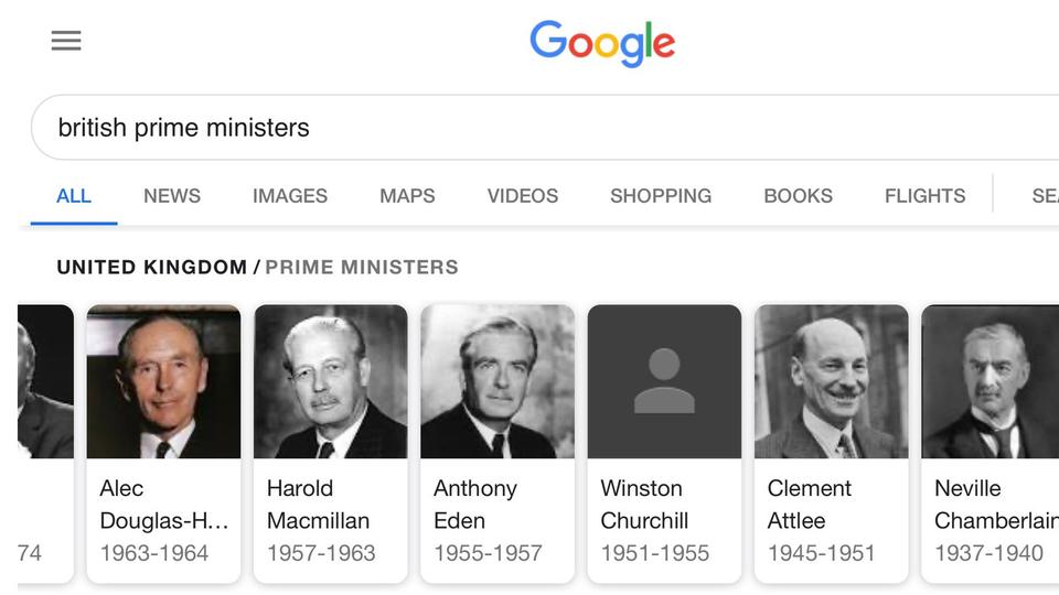 Google faces backlash after Churchill photo disappears from search ...