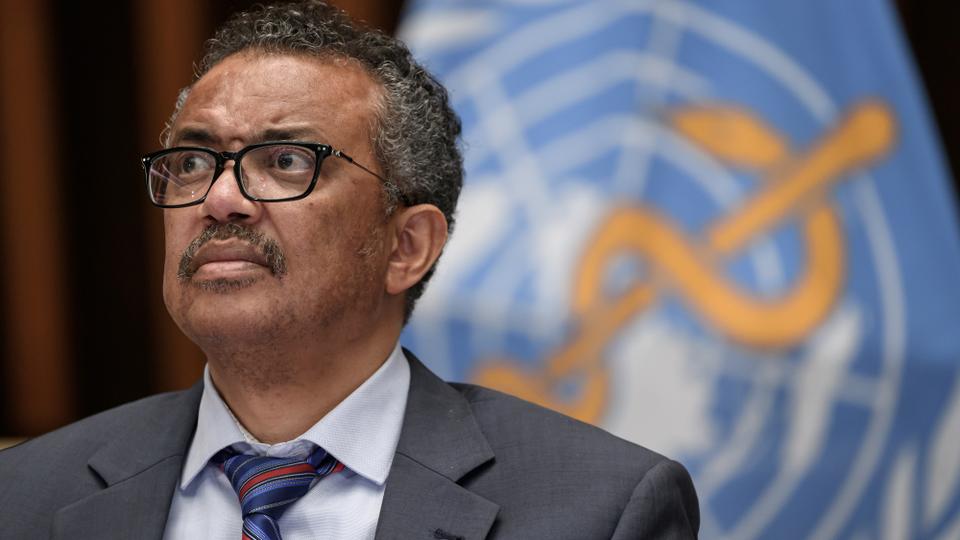 World Health Organization (WHO) Director-General Tedros Adhanom Ghebreyesus attends a news conference at the WHO headquarters in Geneva Switzerland July 3, 2020.