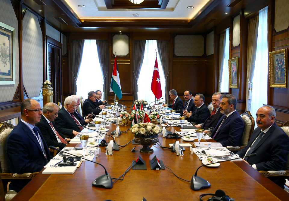 The meeting took place at the Presidential Complex in Ankara, Turkey on August 28, 2017.