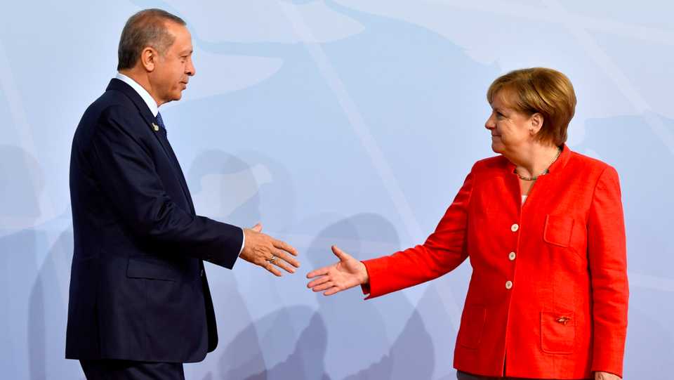 Turkey formally remains a candidate to join the European Union but Merkel said on Wednesday that no new chapters in accession talks were being opened and aid to Turkey had been cut to a minimum. 