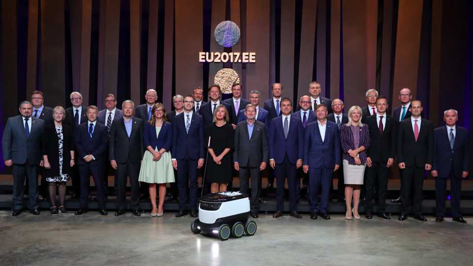 Minister for European Union Affairs of Turkey Omer Celik attends the European Union Informal Meeting of Foreign Ministers in Tallinn, Estonia. September 8, 2017. 