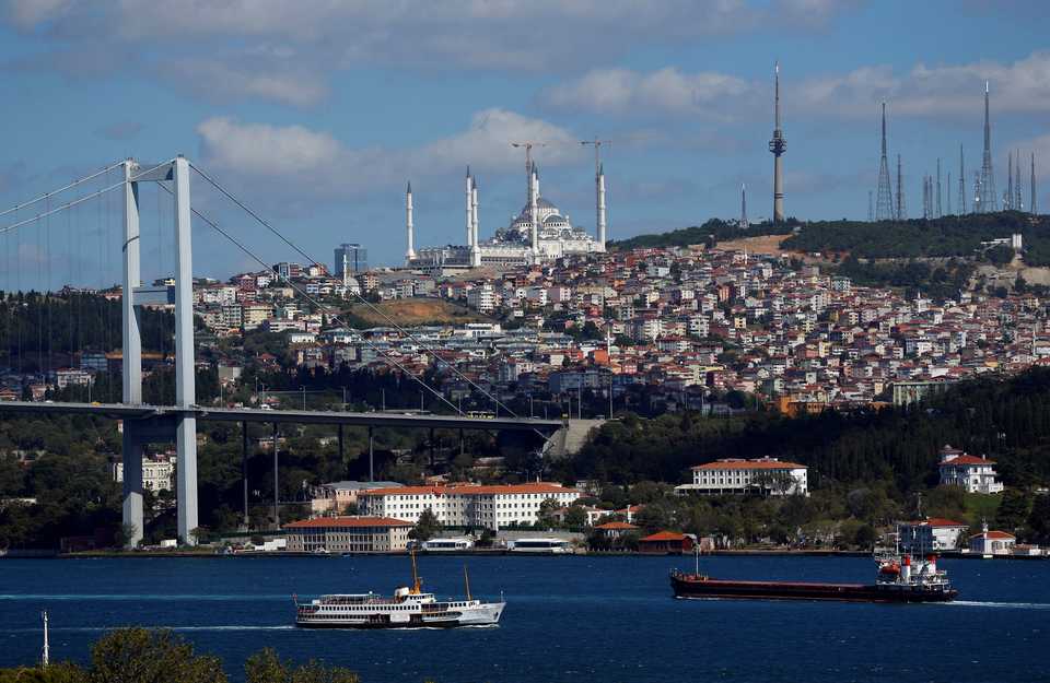 The Bosphorus in Istanbul. Turkey is also reporting a surge in tourism, a mainstay of the economy. (Reuters archive)