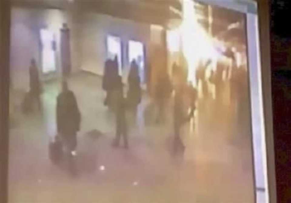 An image taken from CCTV footage shows an explosion at Moscow's Domodedovo airport January 24, 2011.
