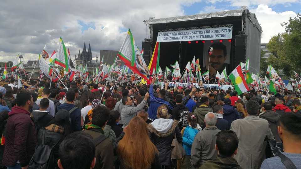 The PKK rally in Cologne, Germany, on September 16, 2018 was attended by more than 10,000 PKK followers who live in Germany.