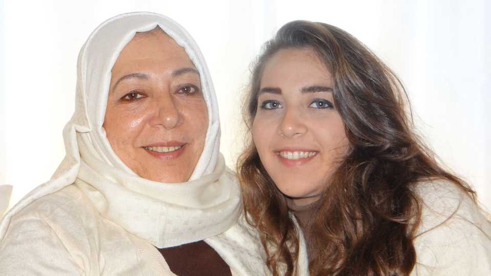 Orouba Barakat (L) with her daughter Halla Barakat, who worked as an editor Orient News, a Syrian media group based in Dubai, a news agency reporting on the Middle East with a focus on Syria. (Facebook)