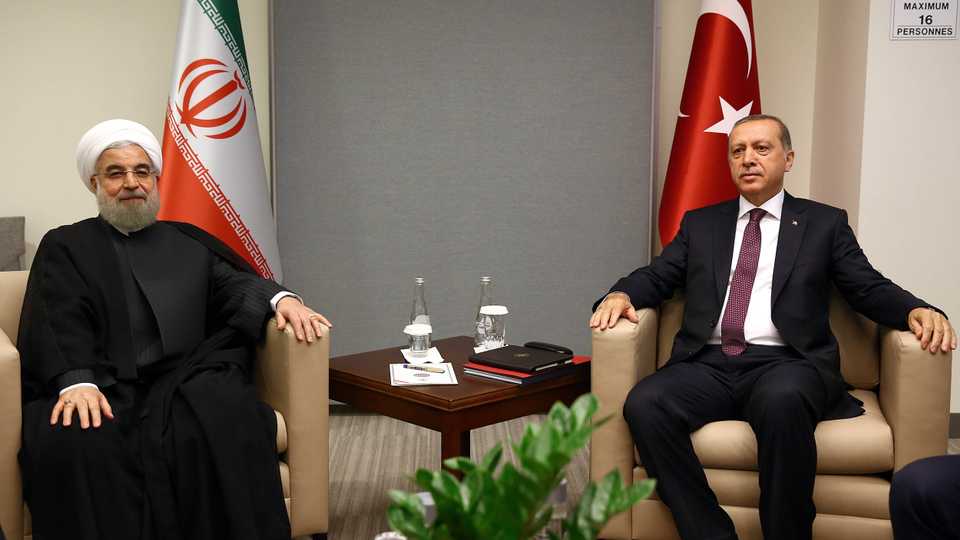 Erdogan’s trip to Iran comes a week after Russian president Vladimir Putin visited Ankara, as ties between Turkey and both Iran and Russia grow amid common regional security concerns. (AP/File photo)