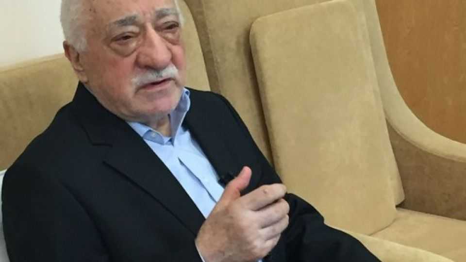 Fethullah Gülen speaks at his residence in Saylorsburg, Pennsylvania on July 18, 2016. 