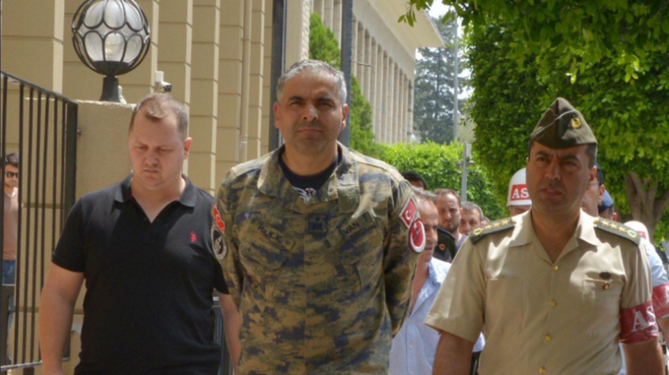 Turkish air base commander Bekir Ercan Van arrested over coup plot.