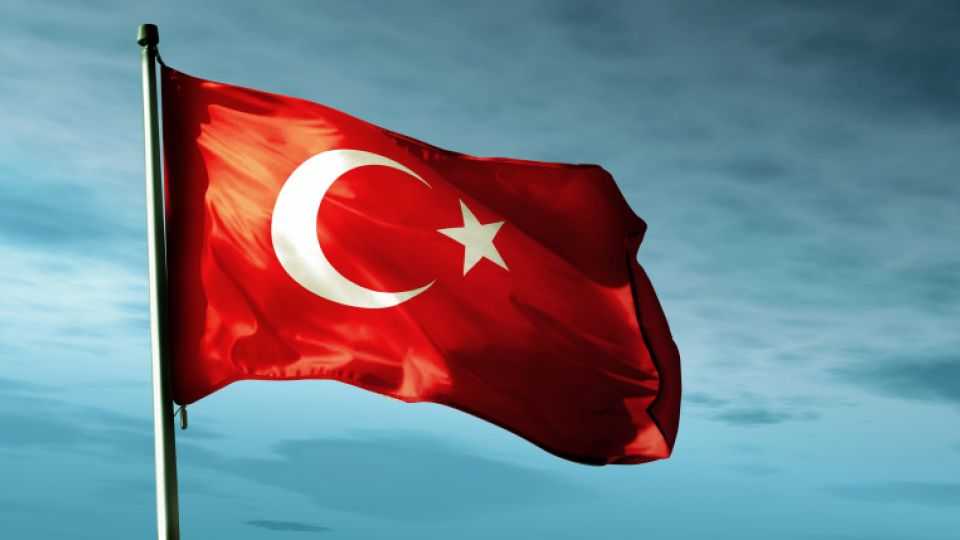 File picture of a Turkish flag.
