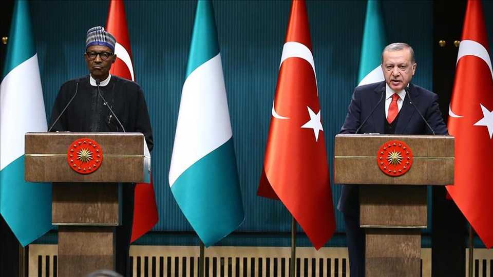 At a joint press conference at the presidential complex in the capital Ankara with Muhammedu Buhari, Nigerian president, Recep Tayyip Erdogan said, “I would like to express that there is no difference between FETO, Daesh, and Boko Haram, no matter what they serve or claim or their name – all of them are gangs of murderers who feed on the blood of innocents.”