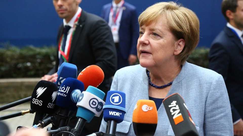 On Catalonia crisis, Merkel said she hoped that Spain could find a constitutional solution to the independence crisis the region as Madrid moved to revoke its powers.