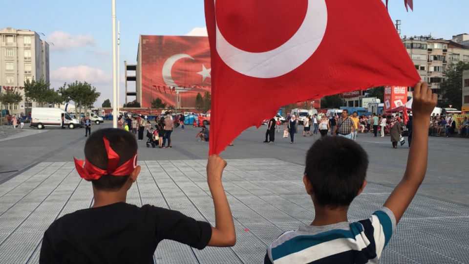 At the height of the post-coup frenzy, flag producers were selling 100,000 Turkish flags per day