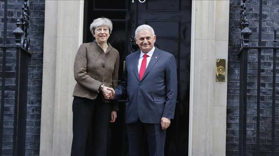 The two premeirs also discussed the fight against Daesh and the PKK as well as Syrian refugees and the role NGOs in helping the displaced, in London, on November 27, 2017.