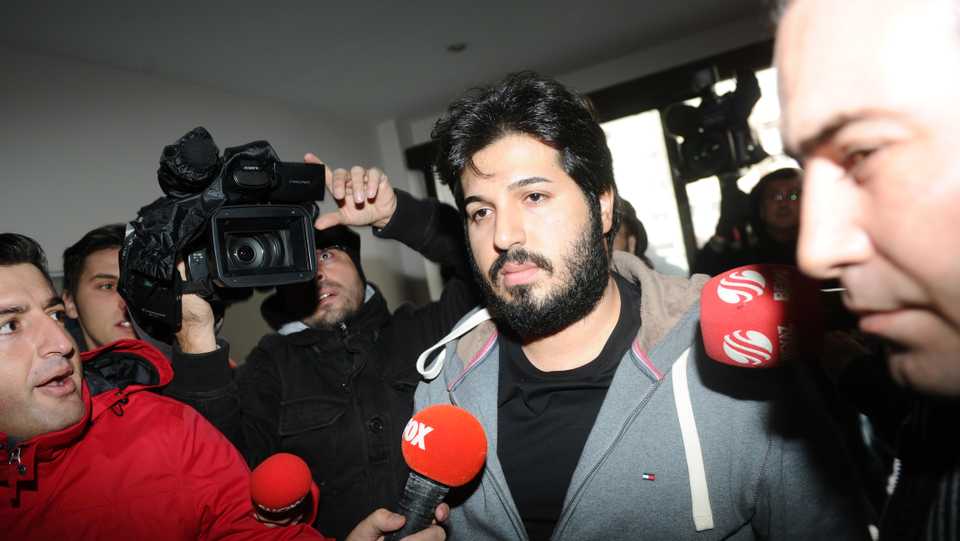 Turkish businessman, Reza Zarrab (C) arrested in the USA on allegedly violating of US' sanctions on Iran.