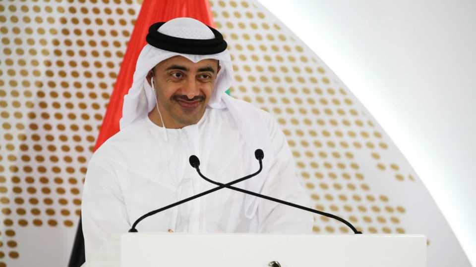 The foreign ministers of the UAE Sheikh Abdullah bin Zayed Al Nahyan is seen in this undated file photo.