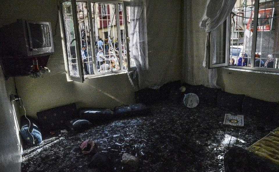 A picture taken in Gaziantep in southeastern Turkey near the Syrian border on August 21, 2016 shows debris in the explosion scene following a late night attack on a wedding party that left at least 30 dead. 