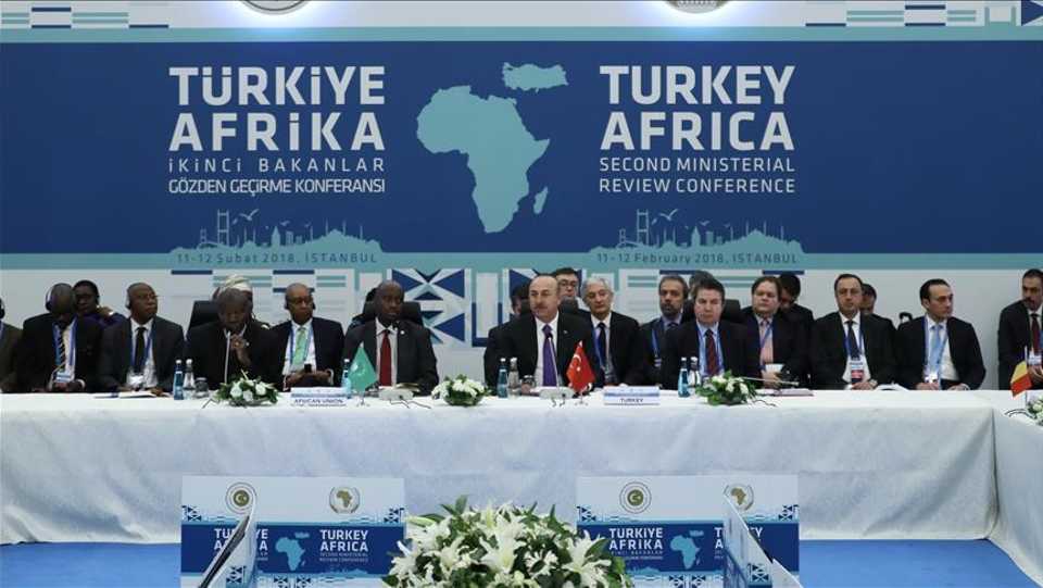 Country representatives in Turkey-Africa 2nd Ministerial Review Conference, Istanbul, Turkey, February 12 2018
