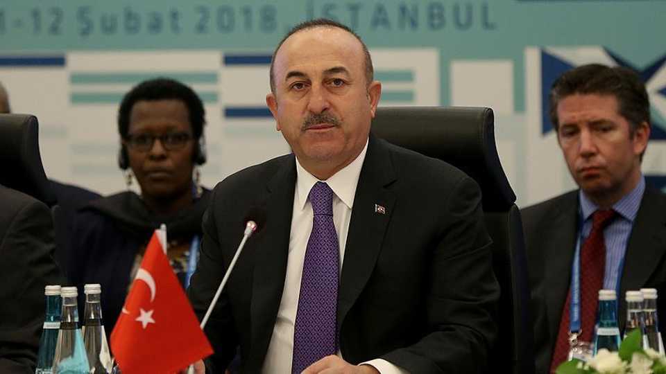 Turkish Foreign Minister Mevlut Cavusoglu in Turkey-Africa 2nd Ministerial Review Conference, Istanbul, Turkey, February 12 2018