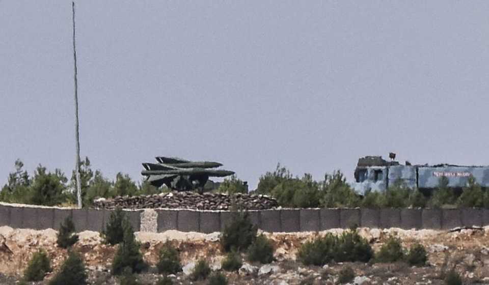 This picture taken on September 5, 2016, in the southern Turkish region of Gaziantep, shows a High Mobility Artillery Rocket System (HIMARS) standing ready for deployment.