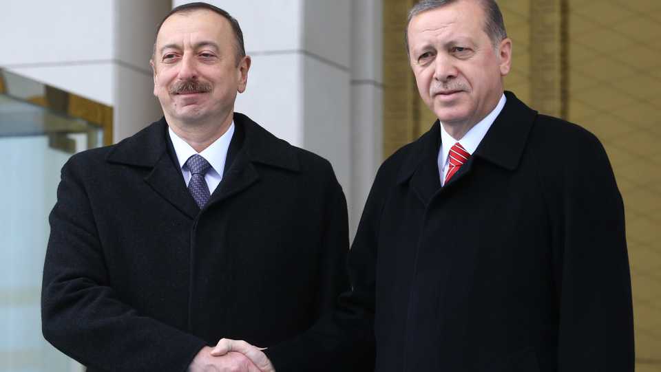 Finding a resolution to Azerbaijan's conflict with Armenia over Karabakh will likely remain a priority for Turkey, whose president Recep Tayyip Erdogan (right) enjoys a good relationship with his Azerbaijani counterpart Ilham Aliyev (left).