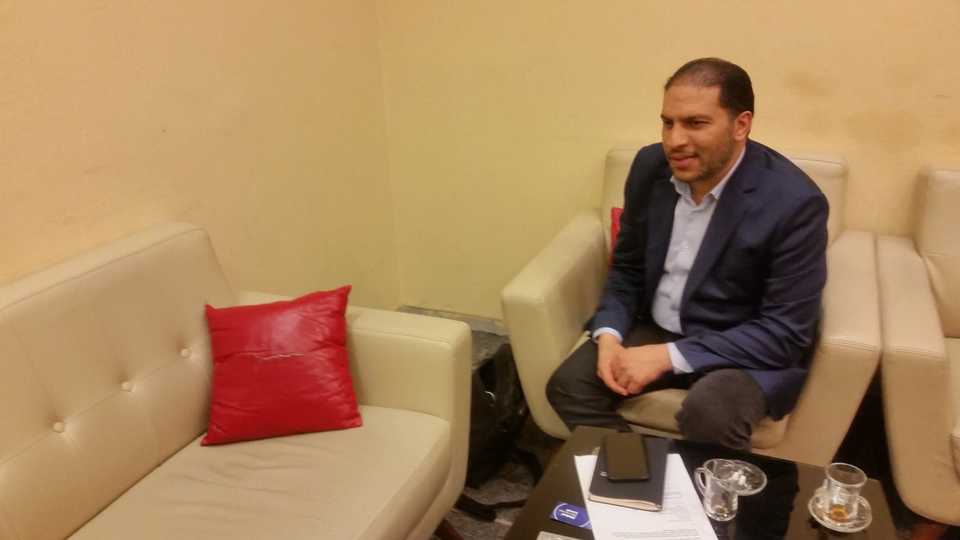 Islam Akl sits down in his office at Watan TV’s Istanbul headquarters. In 2015, Akl and his colleagues launched the Watan TV, which has been funded by Egyptian businessmen close to the Muslim Brotherhood. The TV channel is the media platform of the Brotherhood.
