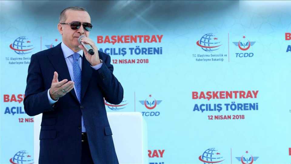 President Erdogan said at opening ceremony of 36-kilometer long Baskentray railway in Ankara that Turkey was uneasy over tensions between Russia and the US in the region.